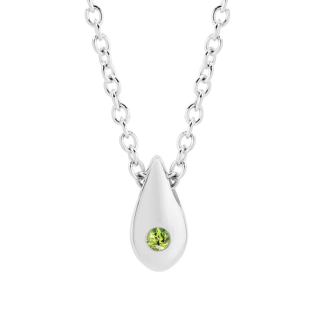 White gold hot sale peridot pendant