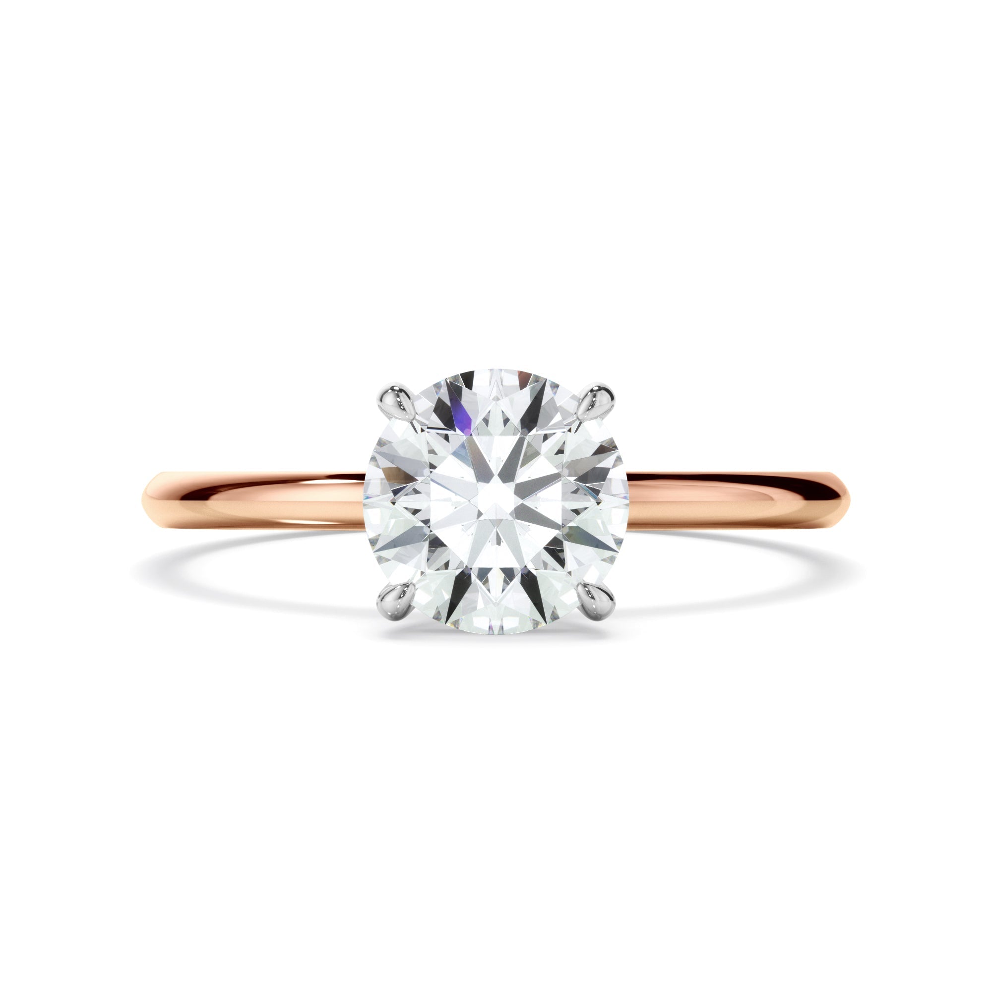 Round Brilliant Cut Diamond Solitaire Engagement Ring