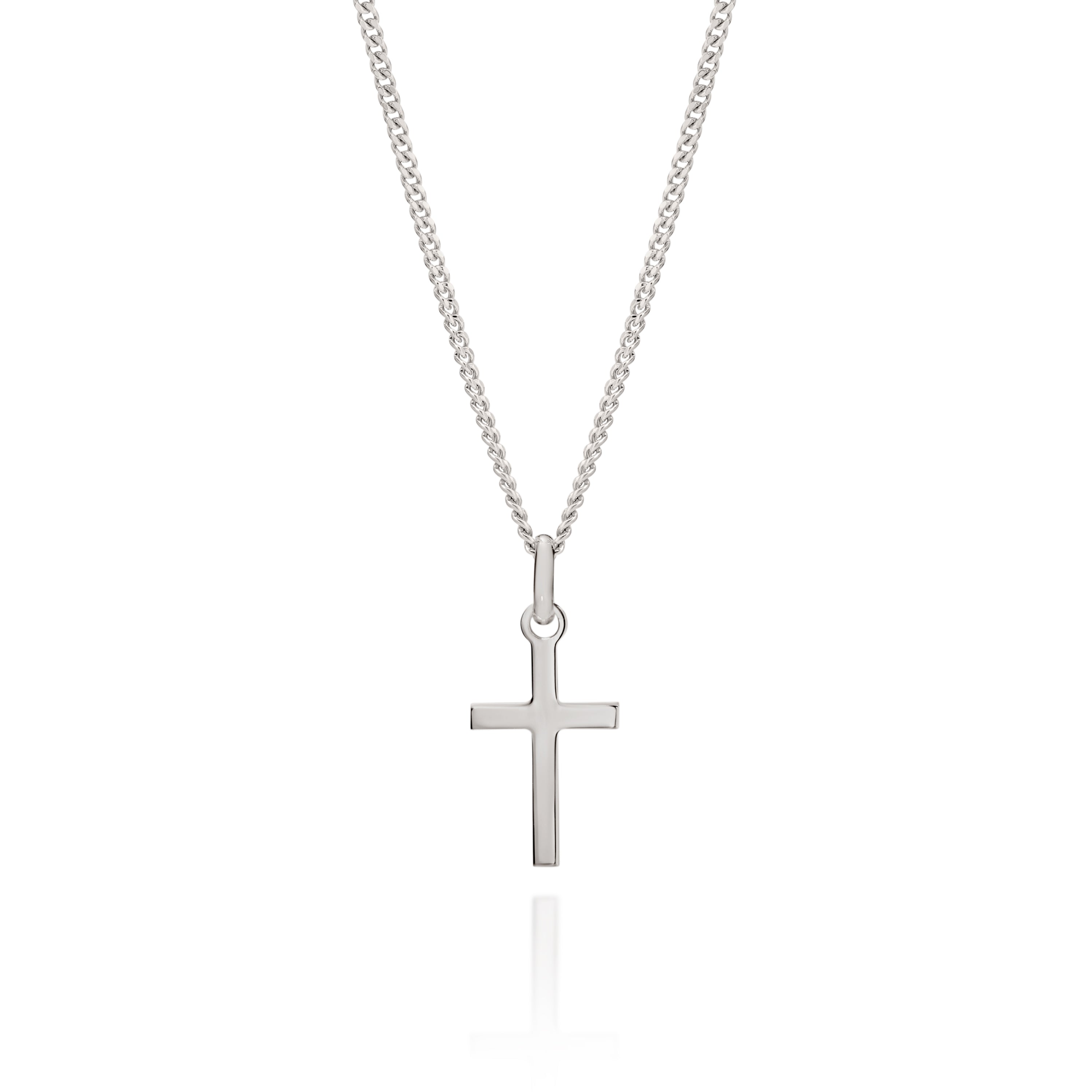 Silver cross pendant