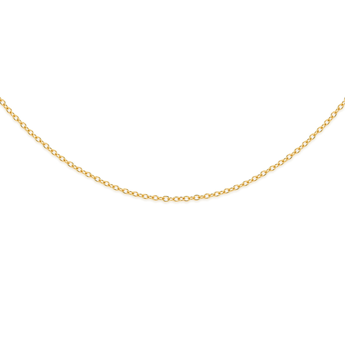 9ct gold cable chain