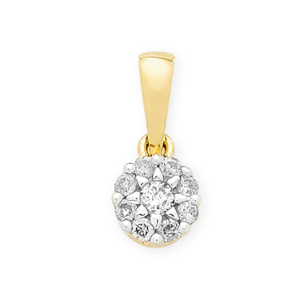 9Ct Gold 0.25Ct Diamond Pendant