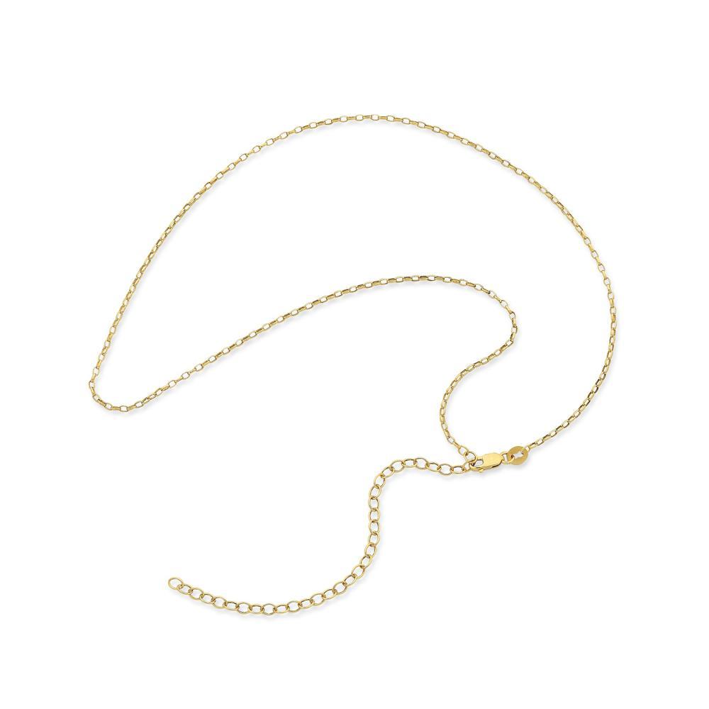 9Ct Gold Silver Filled 40Cm Chain With Extension