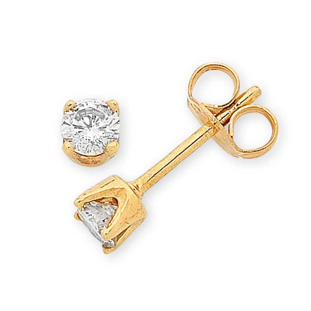 9Ct Gold 0.20Ct Diamond Studs