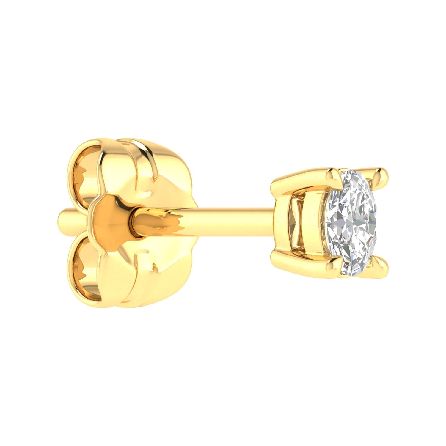 Diamond Stud Earrings with 0.25ct Diamonds in 9ct Yellow Gold