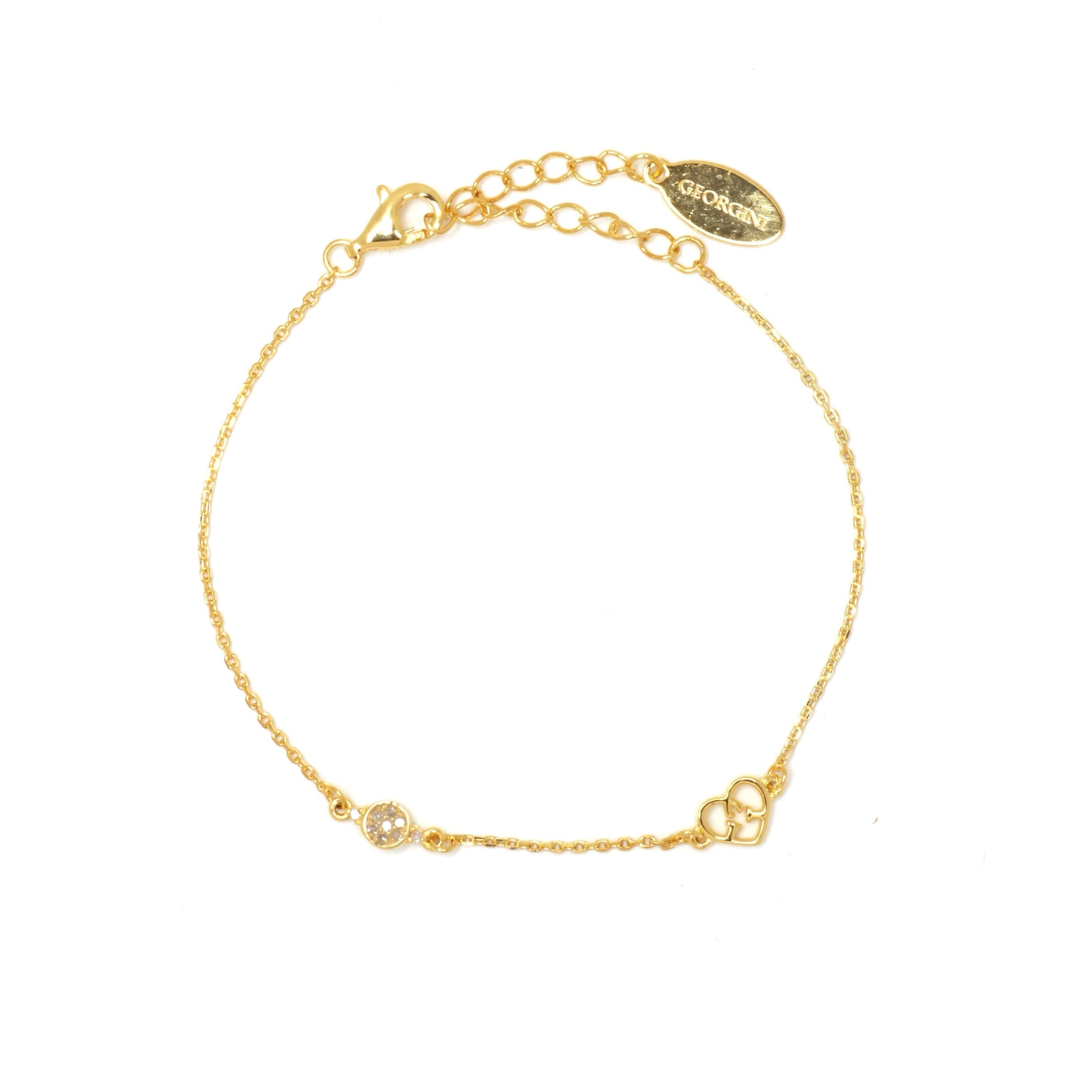 Diamonds by Georgini Seven Natural Diamond Dotti Bracelet Gold