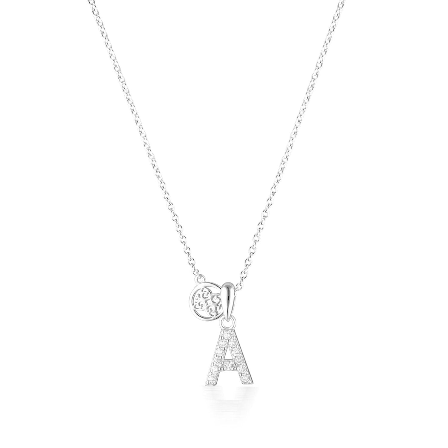 Georgini Luxury Letters A Initial Pendant Silver