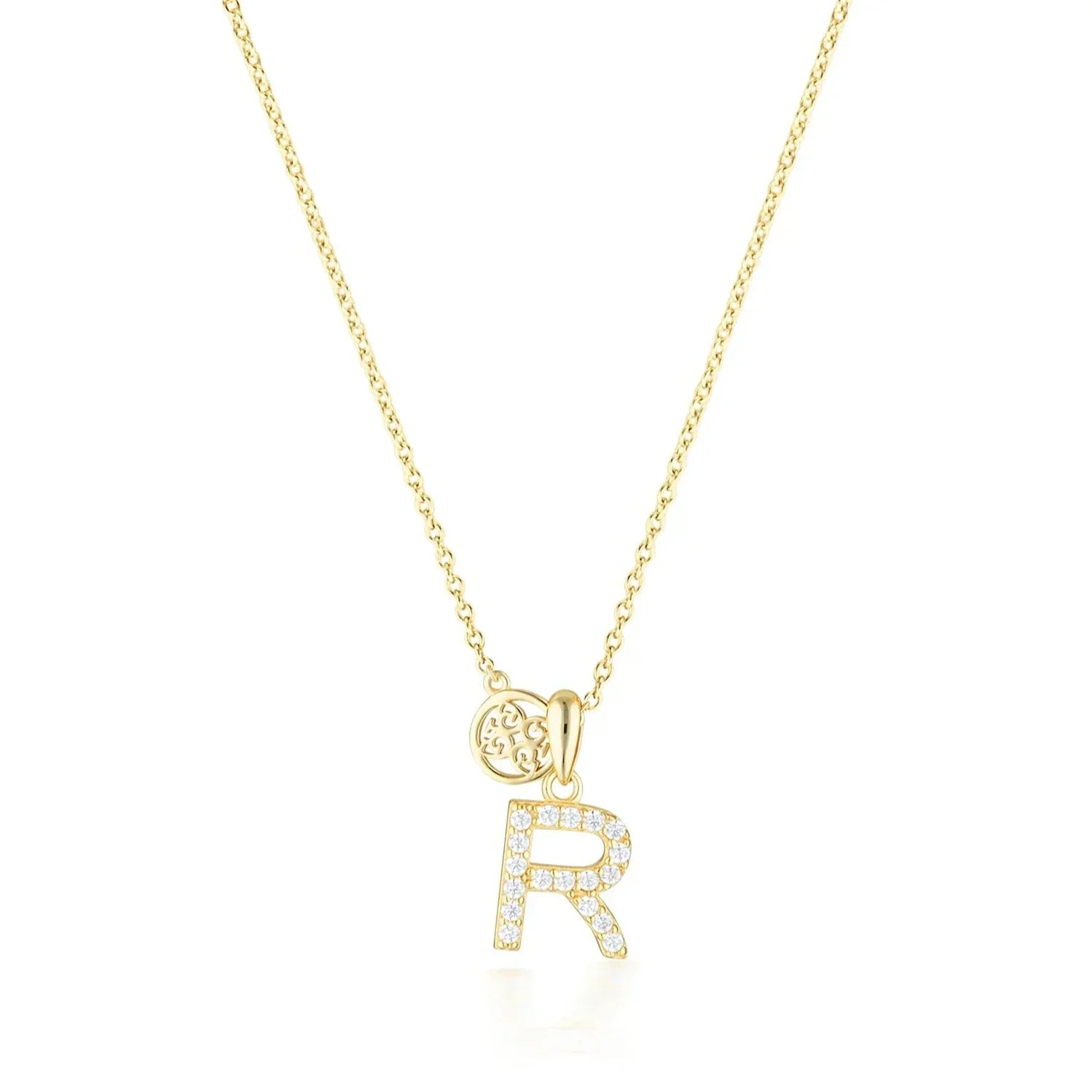 Georgini Luxury Letters R Initial Pendant Gold