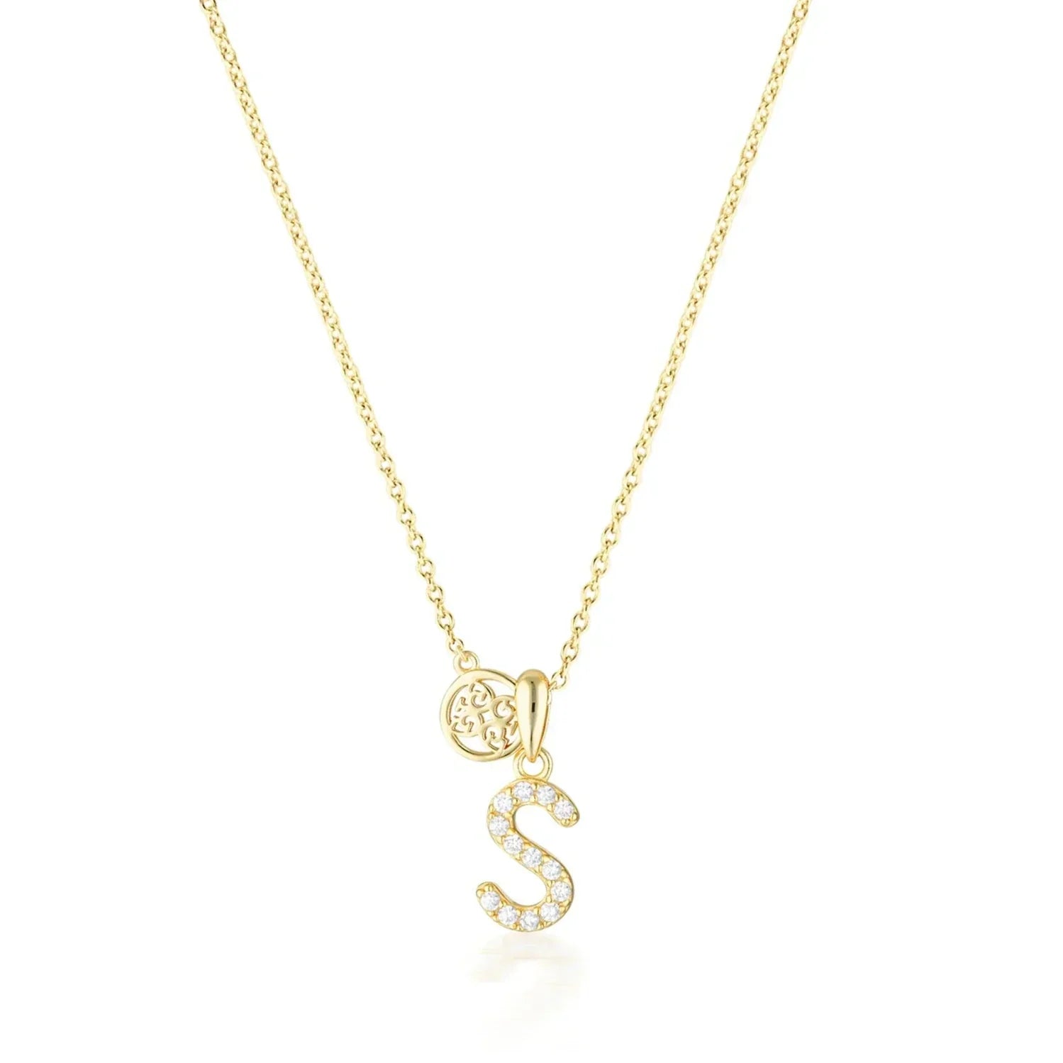 Georgini Luxury Letters S Initial Pendant Gold