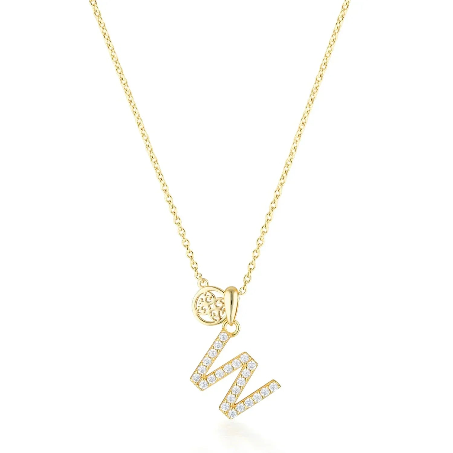 Georgini Luxury Letters W Initial Pendant Gold