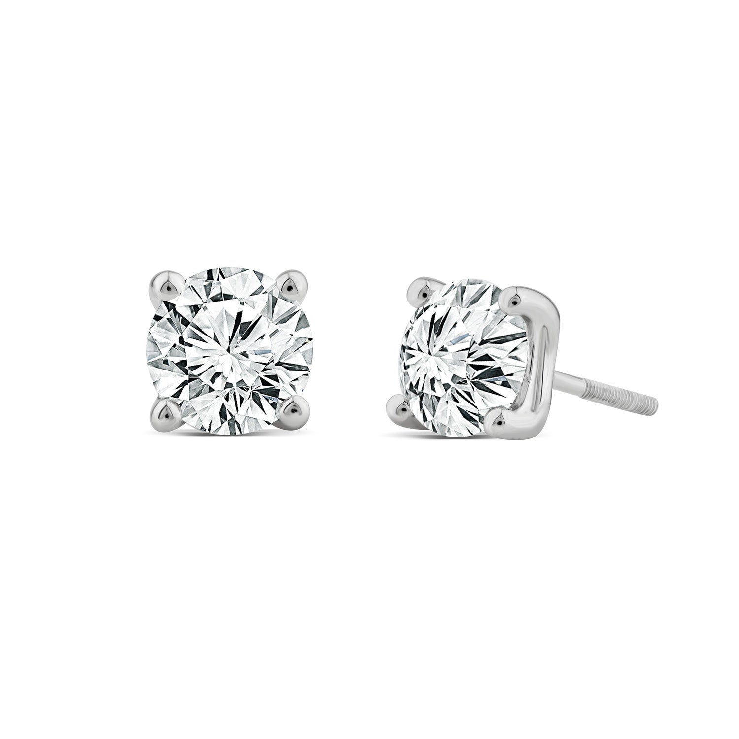 2.00ct Lab Grown Diamond Stud Earrings in 18ct White Gold