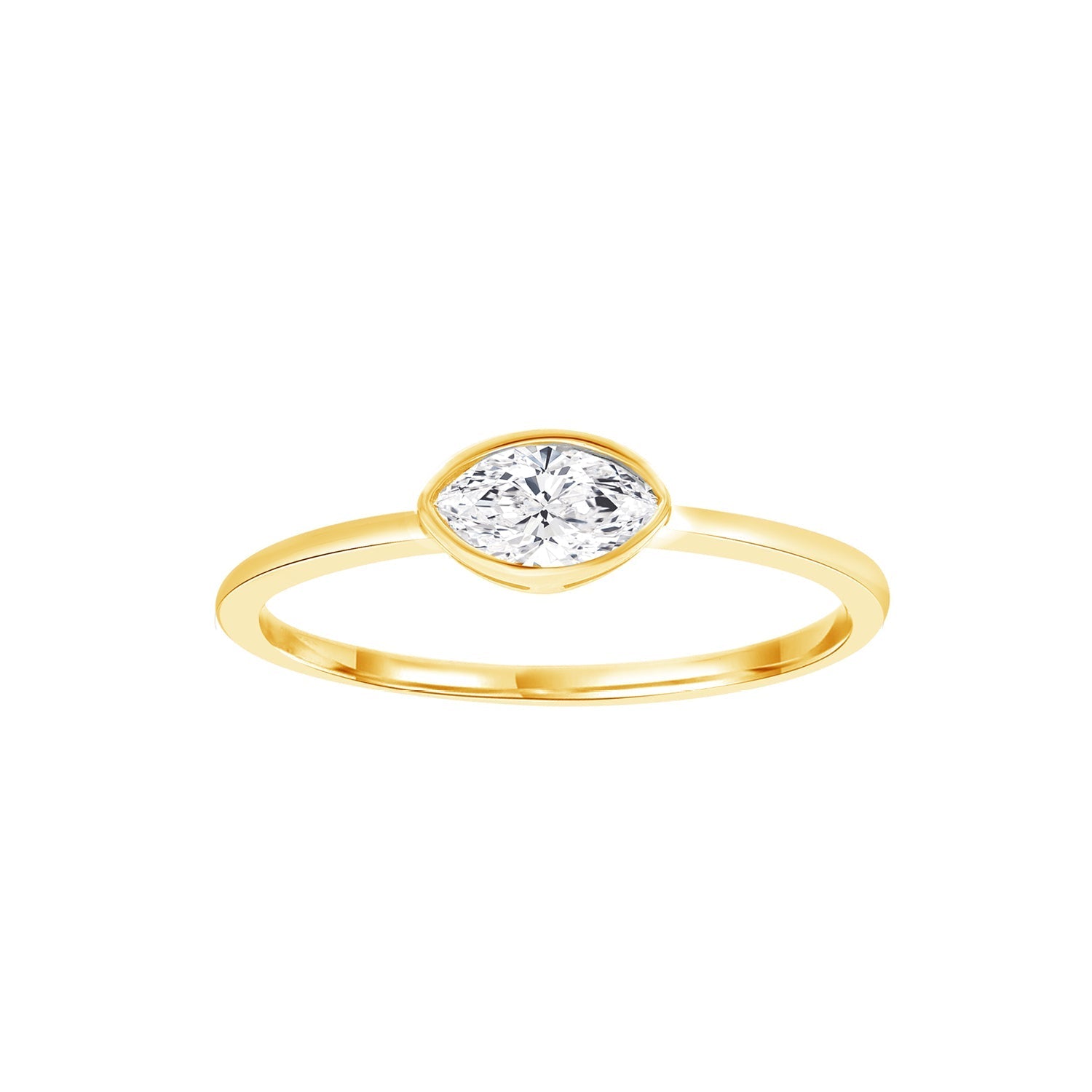 0.25ct Lab Grown Diamond Ring in 9ct Yellow Gold