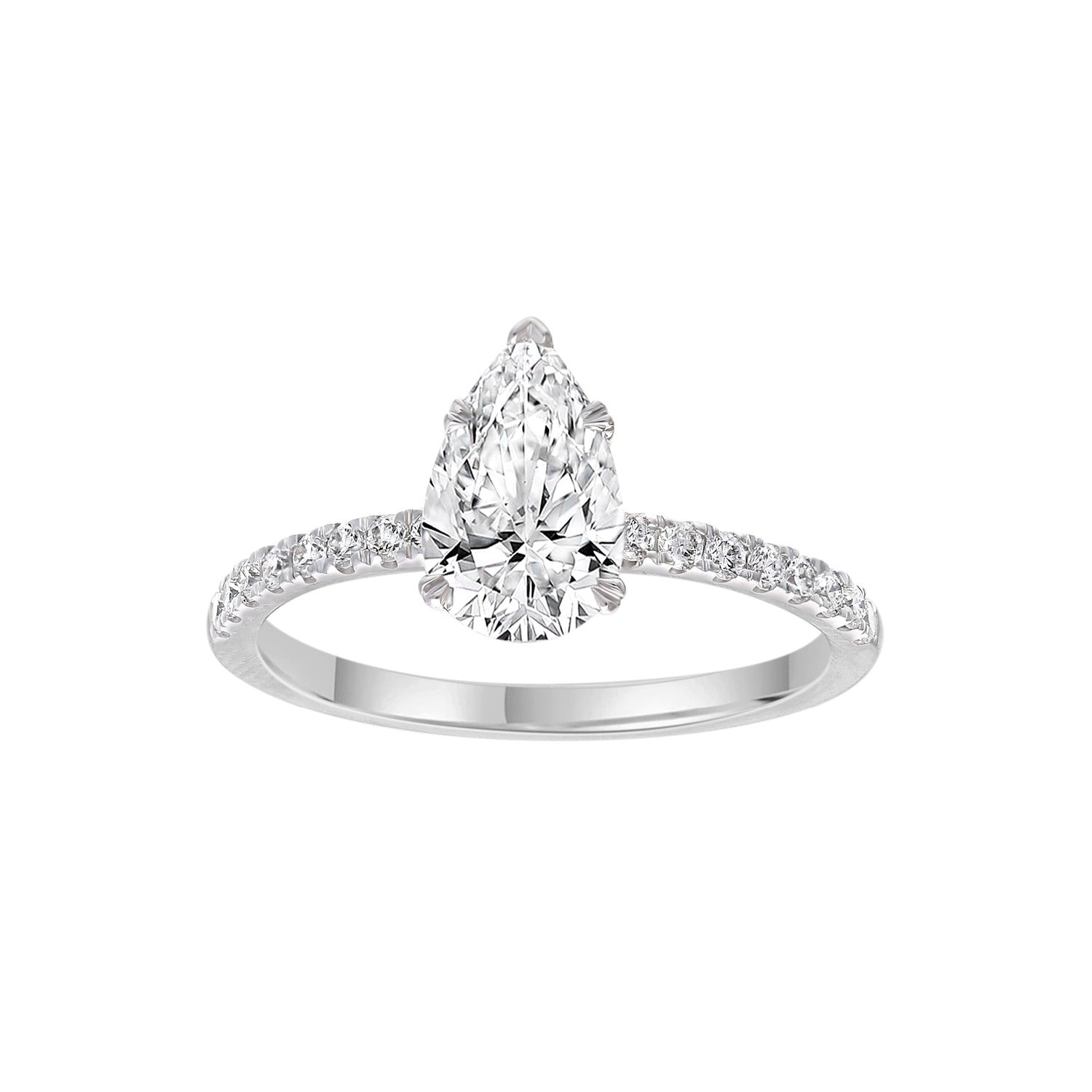 1.4ct Lab Grown Diamond Ring in 9ct White Gold