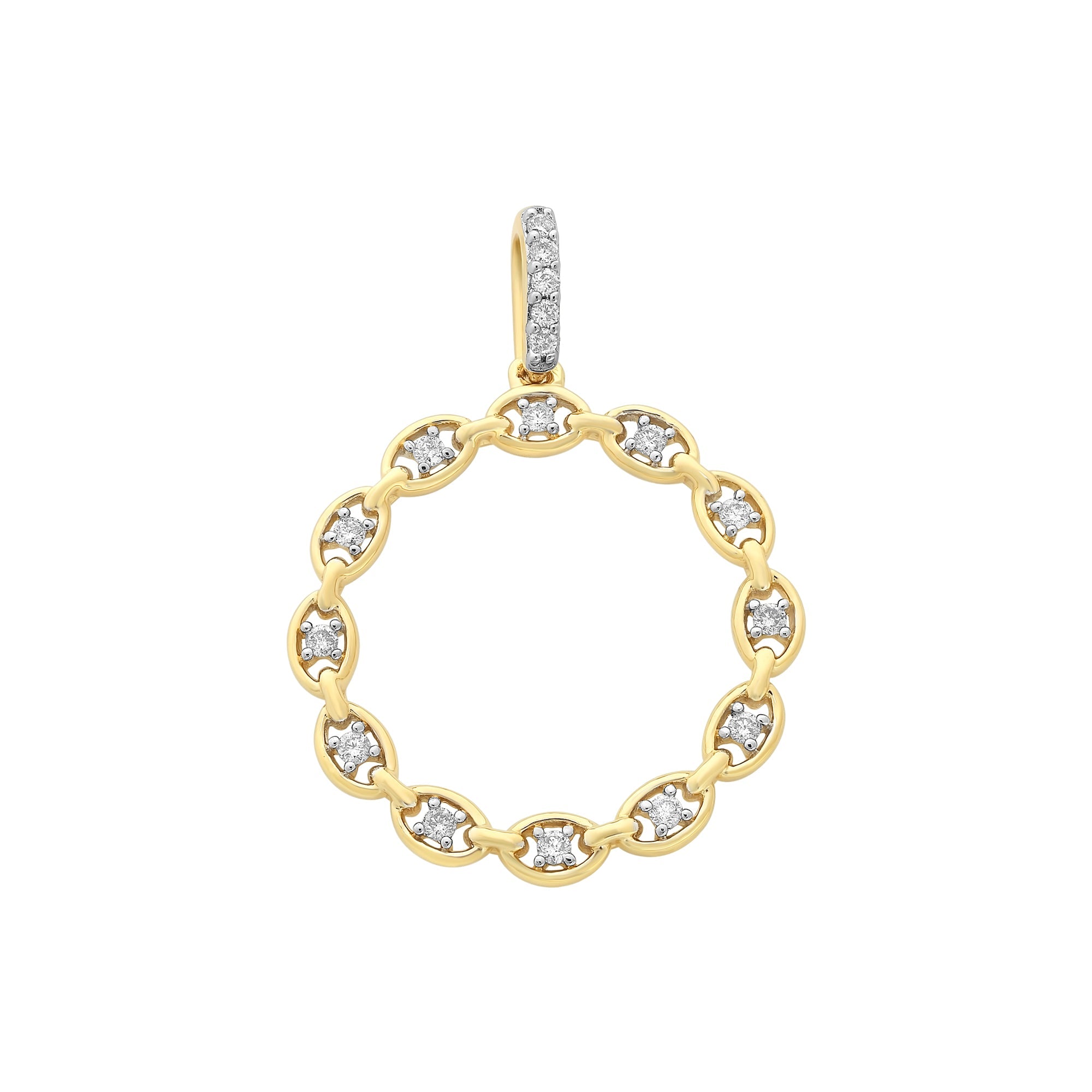 9ct Gold Diamond Set Pendant