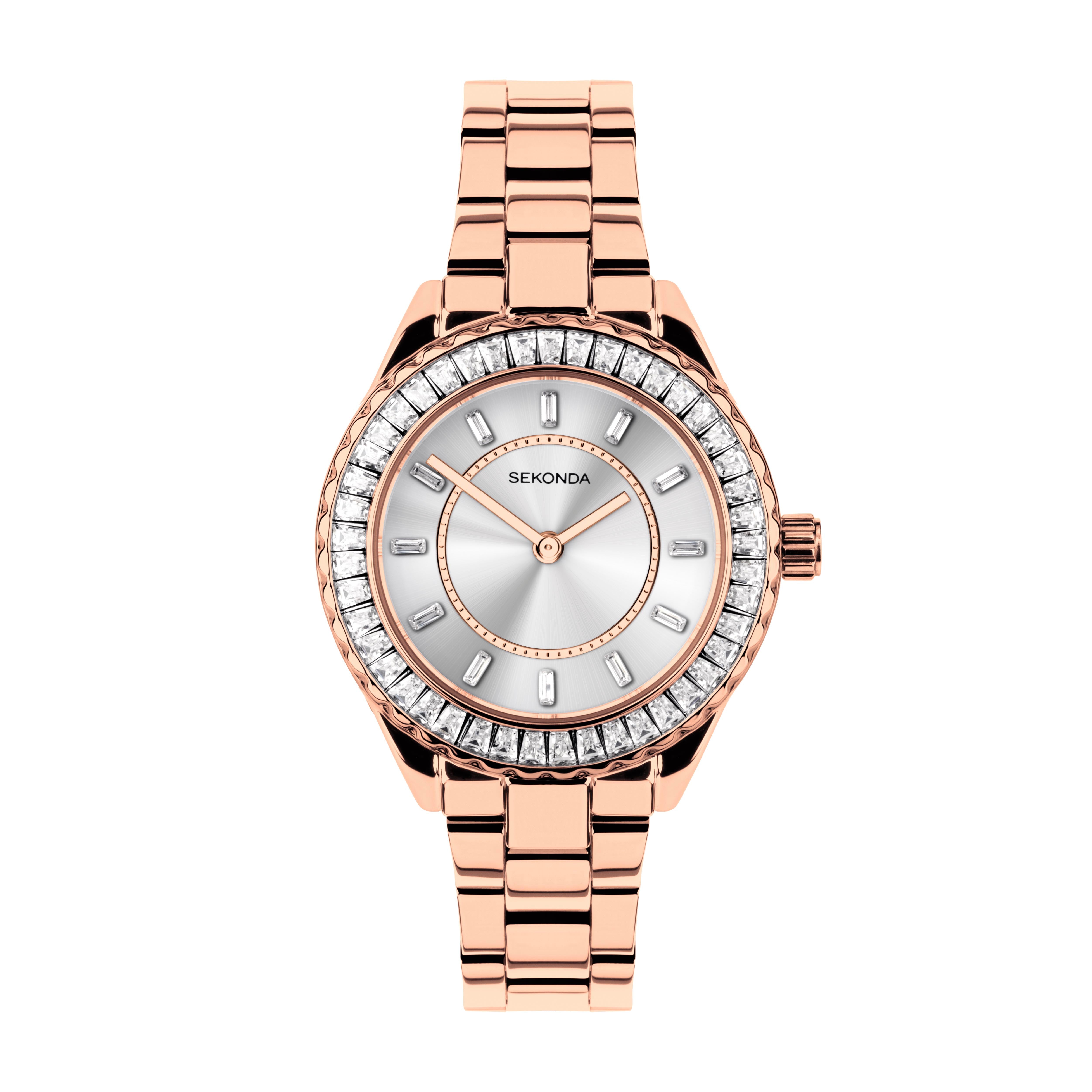 Sekonda Margot Rose Gold with Stones Watch - SK40671