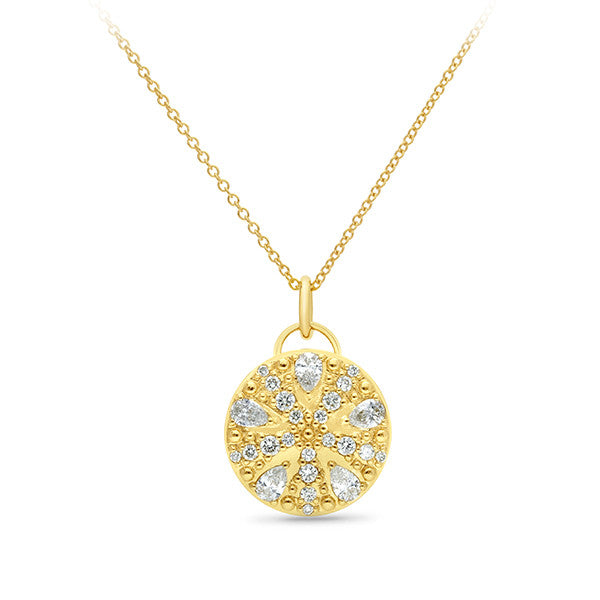 0.64ct Diamond Pendant in 9ct Yellow Gold