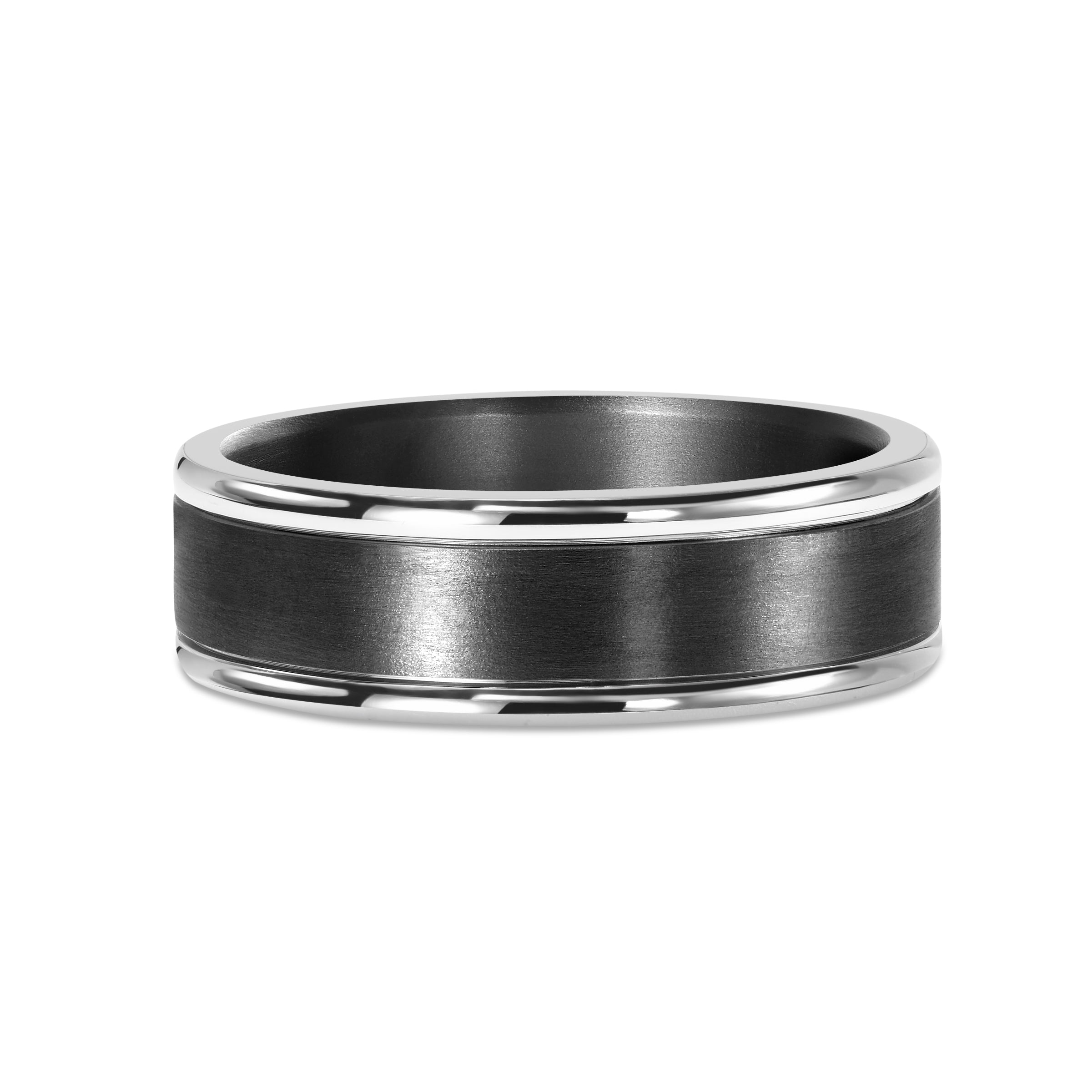 Tantalum and White Gold Wedding Ring